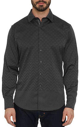 Robert Graham Wallace Geometric Woven Button-Down Shirt