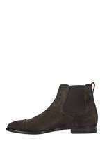 Thumbnail for your product : Ermenegildo Zegna Brown Suede Chelsea Boots