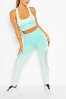 Thumbnail for your product : boohoo Fit Seamfree Ombre Sports Leggings
