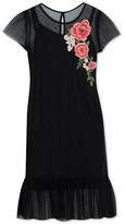 Thumbnail for your product : Rare Editions Big Girls Floral Appliqué Mesh Dress