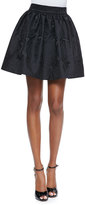 Thumbnail for your product : Kate Spade Rose-Print Cupcake Skirt, Black