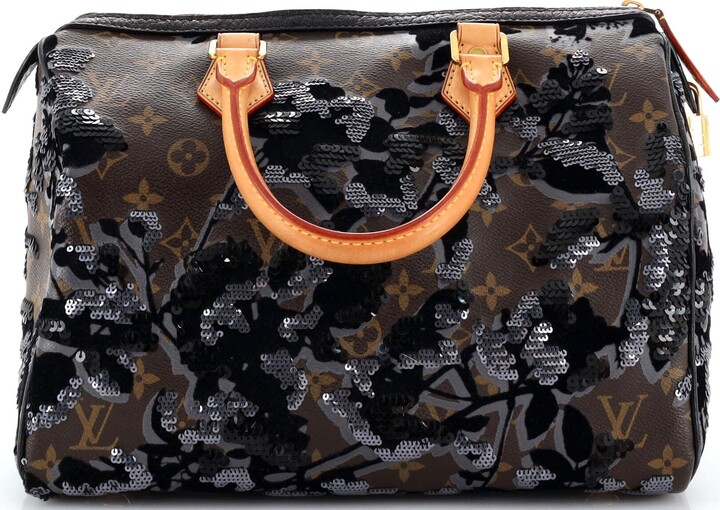 Louis Vuitton Speedy Handbag Fleur De Jais Monogram Canvas 30 - ShopStyle  Satchels & Top Handle Bags