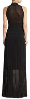 Thumbnail for your product : Missoni Front-Slit Lame Halter Gown