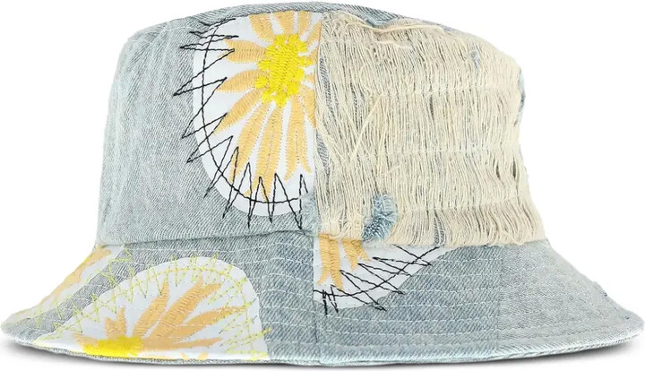 Who Decides War Floral-Embroidery Bucket Hat