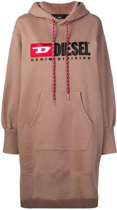 Diesel hooded logo dress