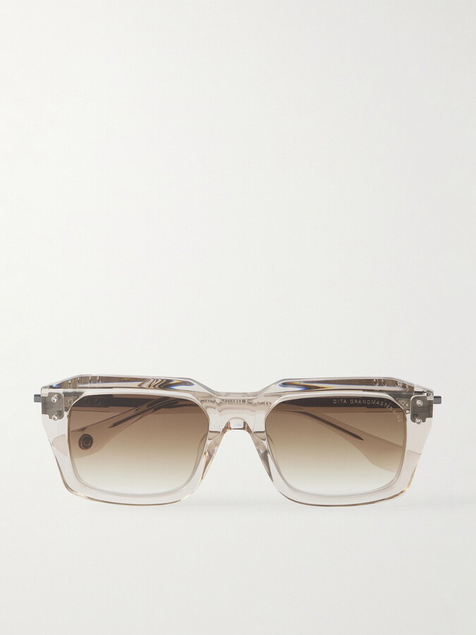 Dita Detron Square-Frame Acetate Sunglasses