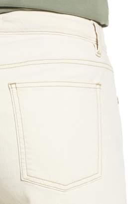 Eileen Fisher Frayed Wide Leg Ankle Jeans