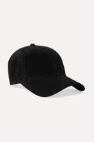 Thumbnail for your product : Rag & Bone Marilyn Leather-trimmed Suede Baseball Cap