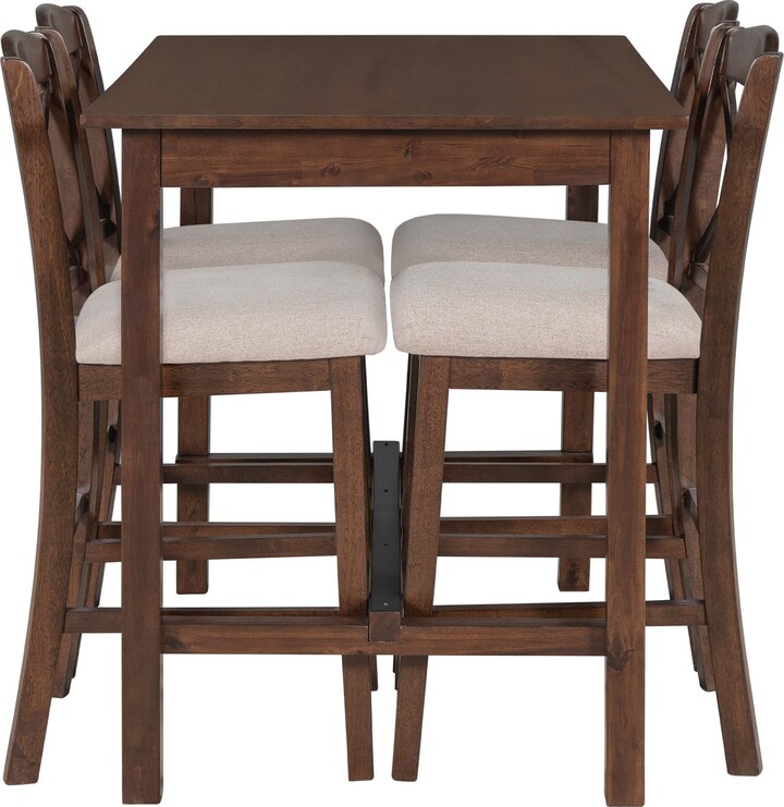 Counter Height Dining Table Set with 4 Upholstered Chairs ShopStyle