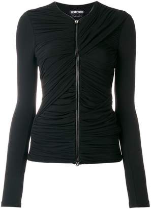 Tom Ford zipped ruched top