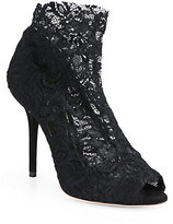 Thumbnail for your product : Dolce & Gabbana Stretchy Lace Booties