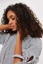 Thumbnail for your product : Topshop Stripe poplin high neck shirt dress