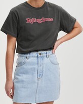 Thumbnail for your product : ROLLA'S Women's Grey Printed T-Shirts - Rolling Stone 1981 Tomboy Tee - Size S at The Iconic