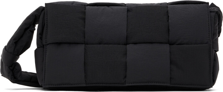 Bottega Veneta Black Padded Cassette Messenger Bag