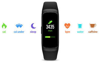 Samsung Galaxy Fit Mens Multi-Function Black Smart Watch-Sm-R370nzkaxar Family