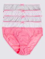 Thumbnail for your product : Marks and Spencer 5 Pack Pure Cotton Bikini Knickers (6-16 Years)