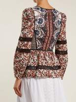 Thumbnail for your product : Sea Gemma Floral Print Cotton Blouse - Womens - Pink Multi