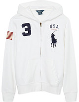 Thumbnail for your product : Ralph Lauren Big Pony zipped hoodie S-XL