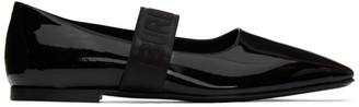 Burberry Black Patent Pennine Ballerina Flats