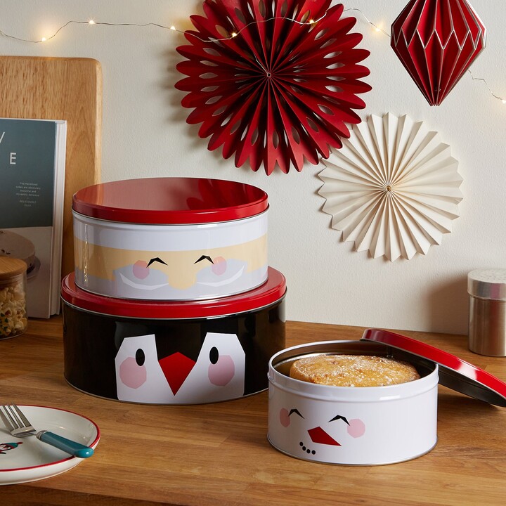 Dunelm Set of 3 Scandi Characters Cake Tin MultiColoured ShopStyle