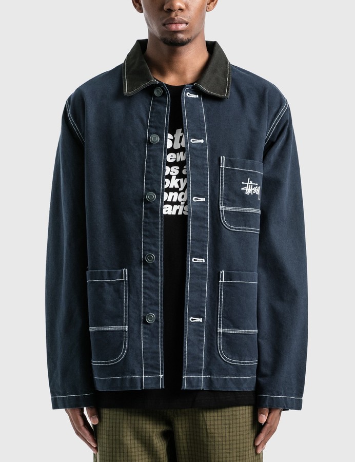 Stussy Brushed Moleskin Chore Jacket ShopStyle