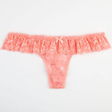 Thumbnail for your product : Ruffle Trim Lace Thong
