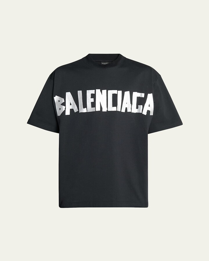 Balenciaga Back Reflective T-Shirt - ShopStyle Short Sleeve