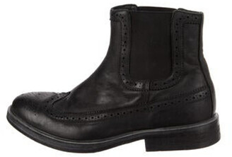 AllSaints Leather Chelsea Boots Black