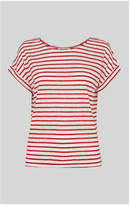 Thumbnail for your product : Whistles Stripe Relaxed Linen Tee