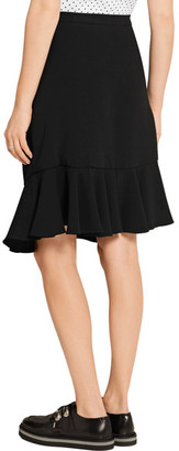 J.W.Anderson Ruched Crepe Skirt - Black