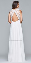 Thumbnail for your product : Faviana Lace Applique Chiffon Evening Dress