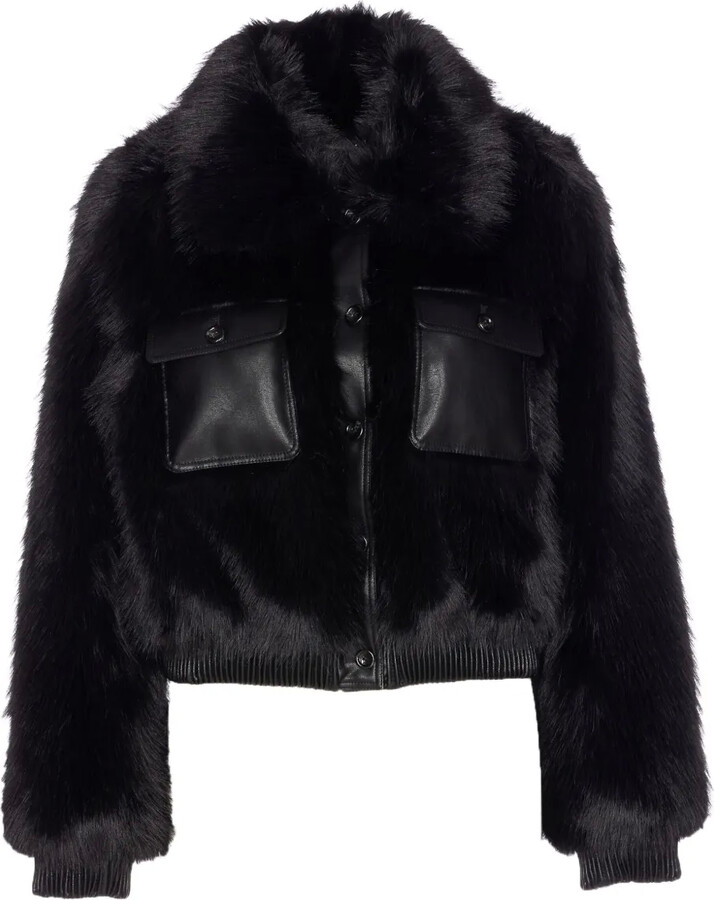 Liu Jo Faux-Fur Cropped Jacket