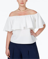 Thumbnail for your product : Rachel Roy Curvy Plus Size Ruffled Off-The-Shoulder Blouse