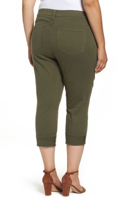 NYDJ Plus Size Women's Dayla Colored Wide Cuff Capri Jeans