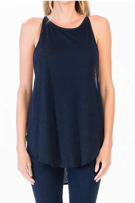 Olivaceous Navy Tank Top