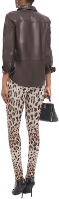 Dolce & Gabbana Leopard-print Stretch-jersey Leggings