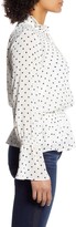 Thumbnail for your product : Tommy Hilfiger Polka Dot Long Sleeve Peplum Top