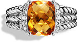 Thumbnail for your product : David Yurman Petite Wheaton Ring with Citrine and Diamonds