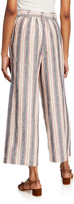 Frame Striped Clean Linen Pants