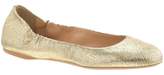 Thumbnail for your product : J.Crew Emma crackled metallic leather ballet flats