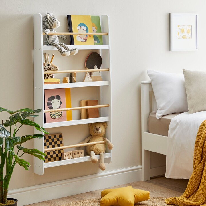 Dunelm Wall Mounted Book Shelf White ShopStyle Decor