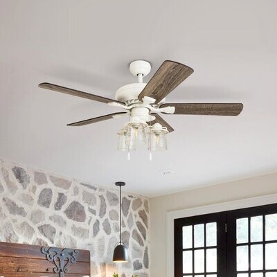 Gracie Oaks Indoor Ceiling Fans, 72 Mercado 15 Blade Windmill Ceiling Fan