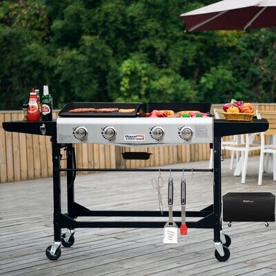 Royal Gourmet 4 - Burner Flat Top Liquid Propane 48000 BTU Gas Grill 6 ...