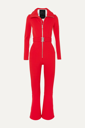 Cordova Striped Ski Suit - Red