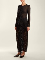 Thumbnail for your product : Proenza Schouler Ruffle Front Lace Dress - Black