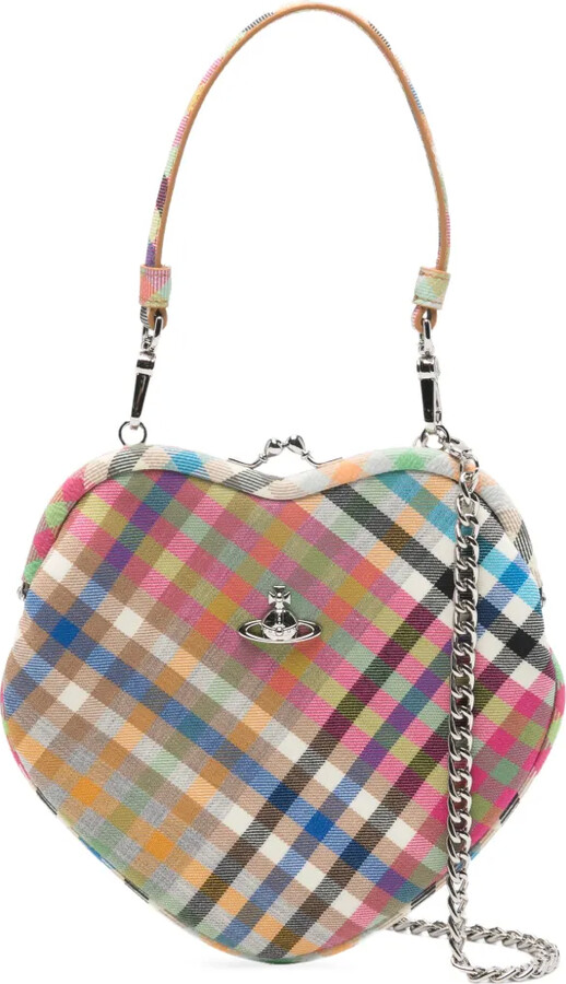 Vivienne Westwood Belle Heart checked tote bag