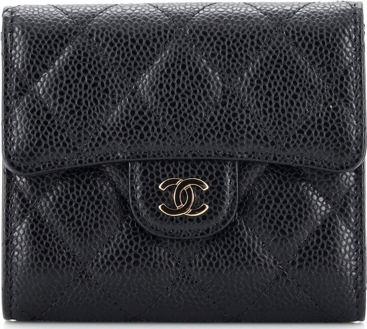 Chanel 2017-2018 Interlocking CC Logo Compact Wallet - Black Wallets,  Accessories - CHA955475