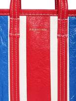 Thumbnail for your product : Balenciaga Mini Bazar Striped Leather Tote Bag