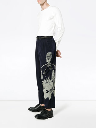 Yohji Yamamoto Printed tailored trousers