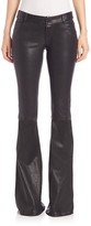 Thumbnail for your product : Alice + Olivia Low-Rise Leather Bell Pants